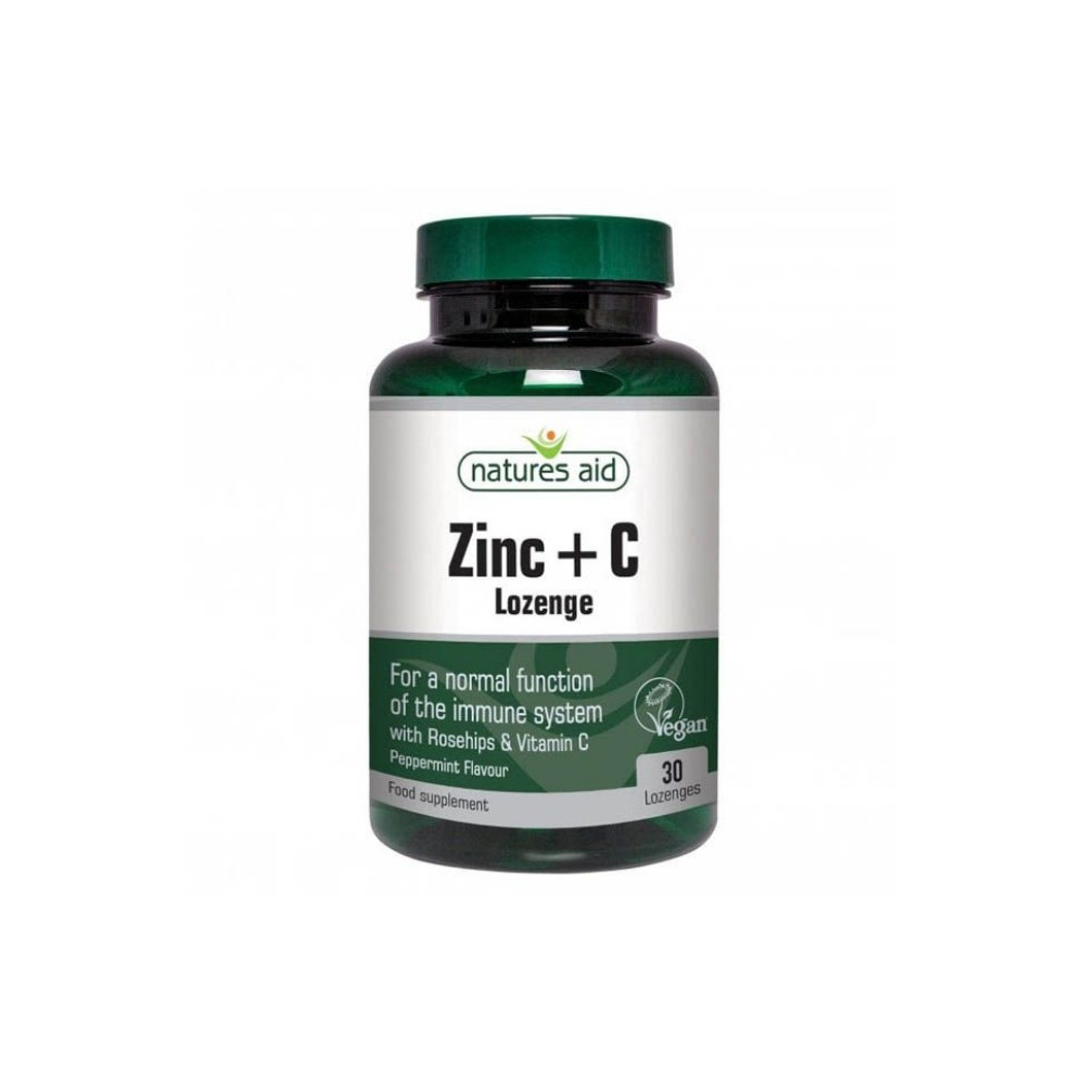 Natures Aid Zinc + Vitamin C Lozenges 